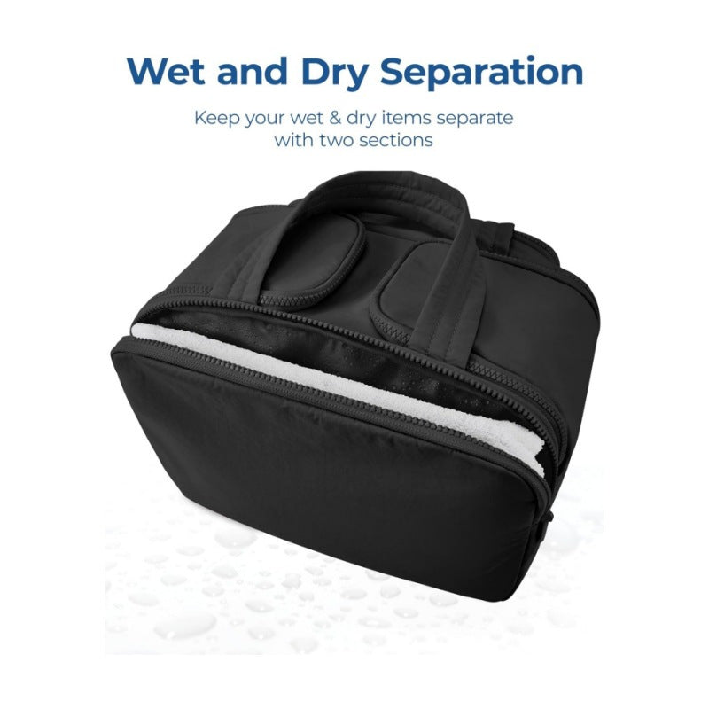 Womens Fluffy Cosmetic Lightweight Travel Toiletry Bag