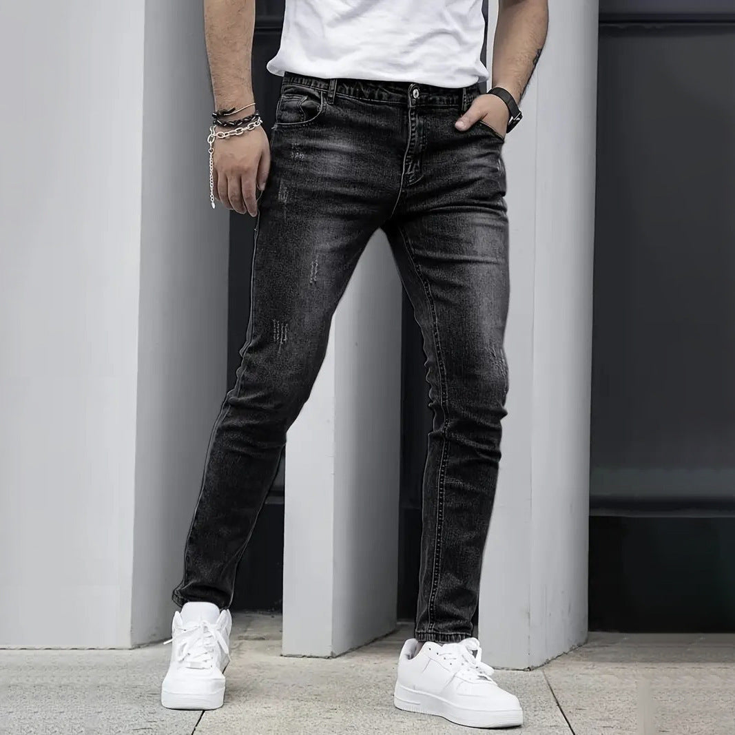 Casual Stretch  Slim leg Jeans For men