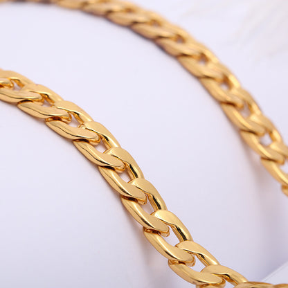 Mens NK 18K Gold Plated Chain Necklace