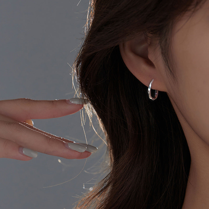 Signature Circular Hoop Earrings | 925 Sterling Silver