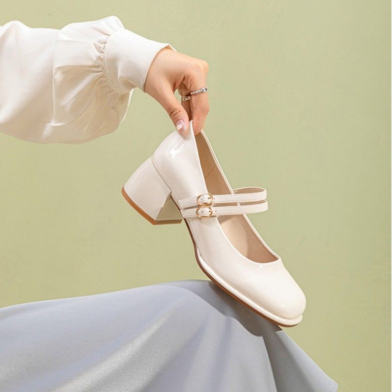 French-style High-heel Mary Jane Shoes For SpringSummer