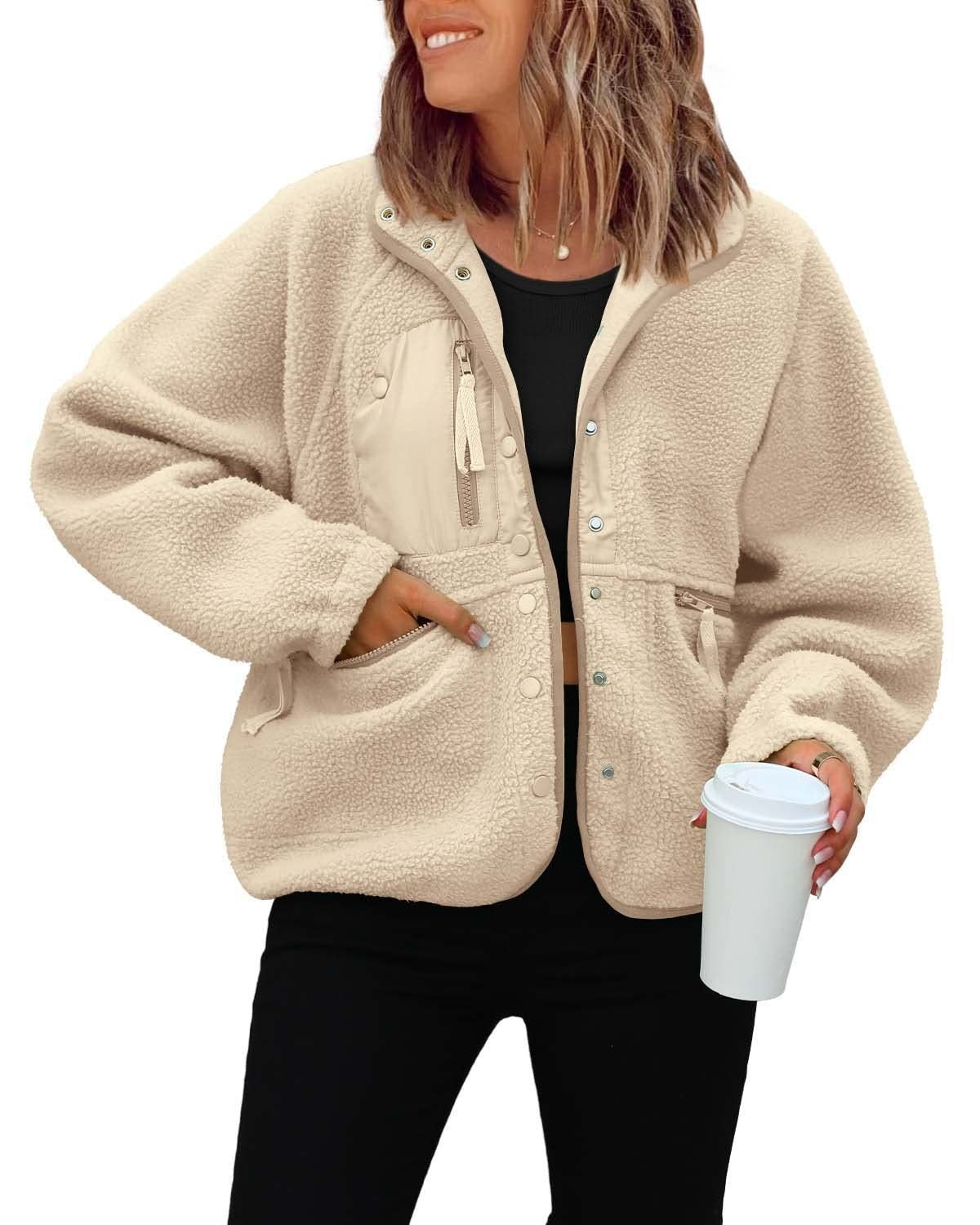 Sports Fleece And Leisure Sweater Jacket Top