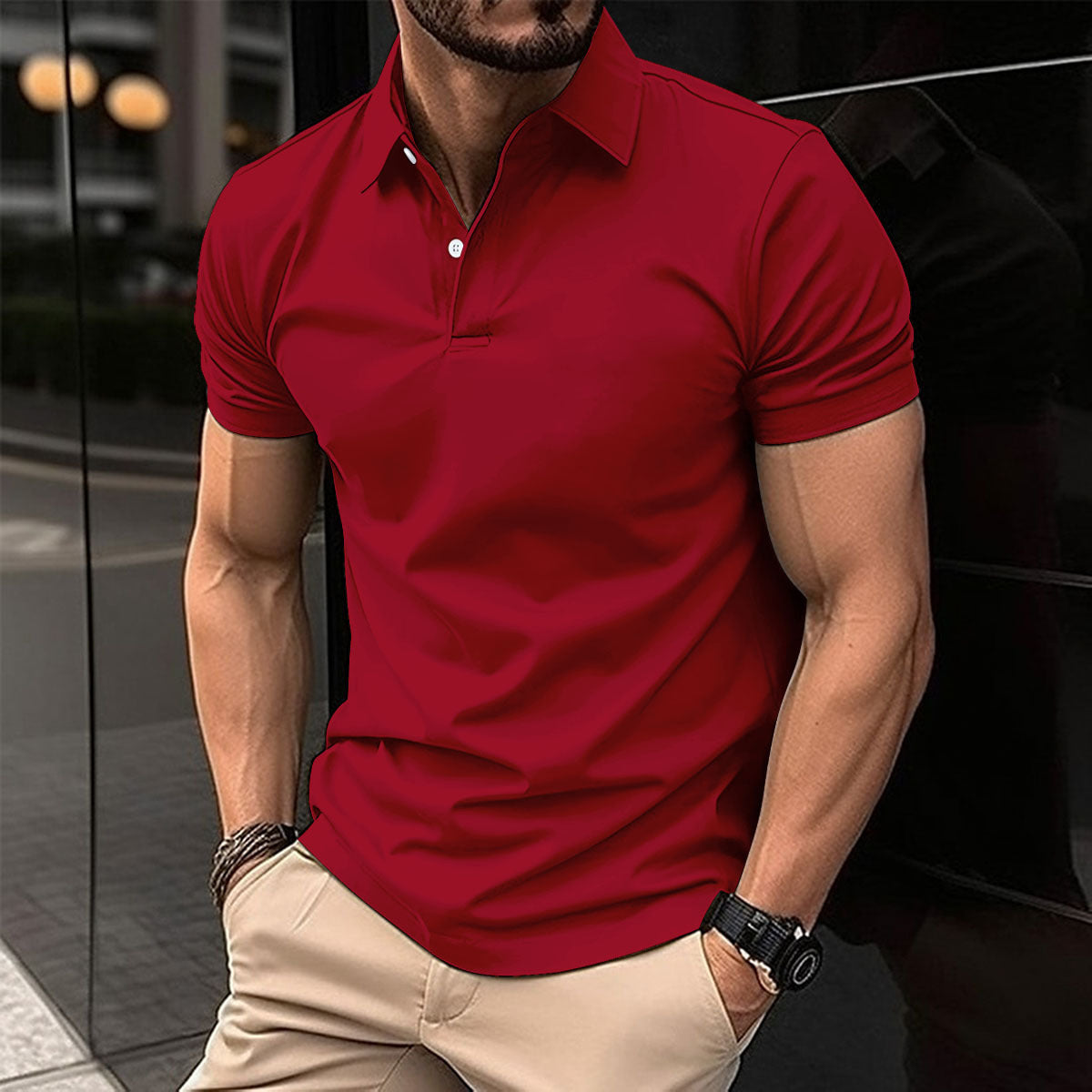 Summer Short Sleeve T-Shirt plus size Men's polo shirts