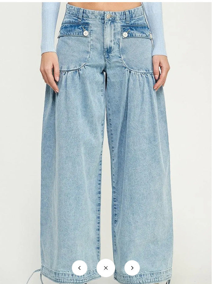 Women's Wide Leg Lotus Jeans