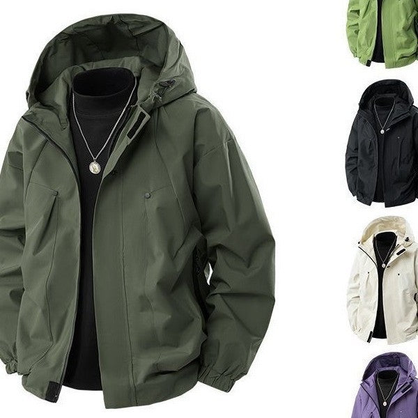 Men's 745 Outdoor Windproof Lettered Jacket