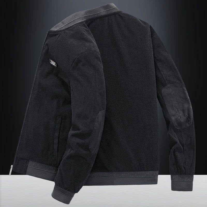 Men's Minimalist Baseball  Retro collar Jacket