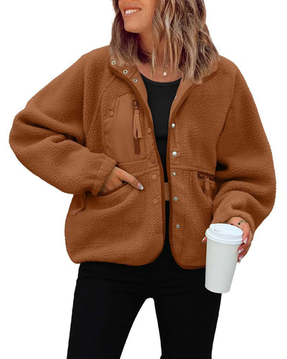 Sports Fleece And Leisure Sweater Jacket Top