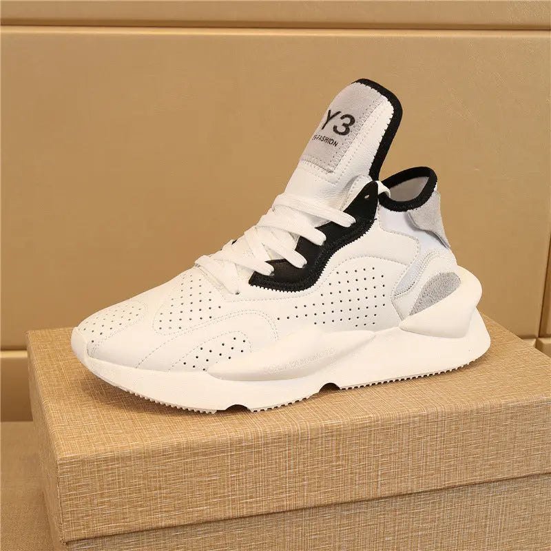 Men's Fashion Casual Leather Running Sneakers - Season Prestige