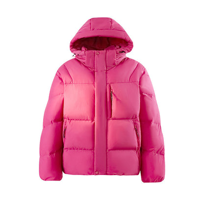 Multi-pocket Hooded Couple Cotton Clothes Coat women's