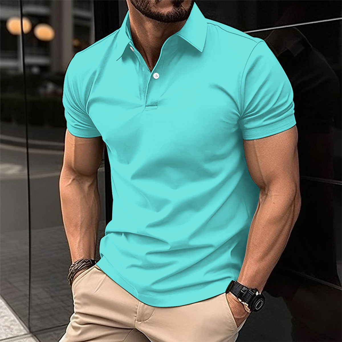 Summer Short Sleeve T-Shirt plus size Men's polo shirts