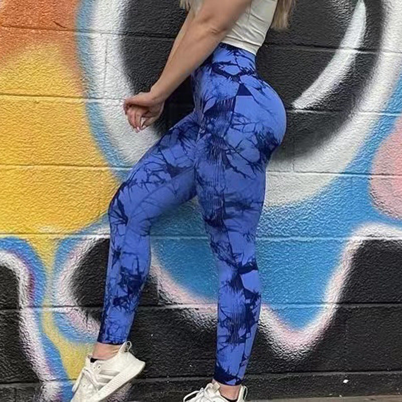 Women Gym Tie Dye Leggings Women Seamless Fitness Yoga Pants Season Prestige