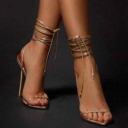 Ankle Strap Stiletto Sandals Women