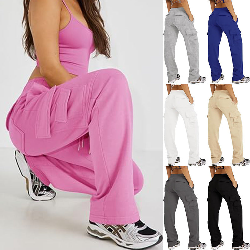 Casual Loose Sports Fitness Wide Leg Pants
