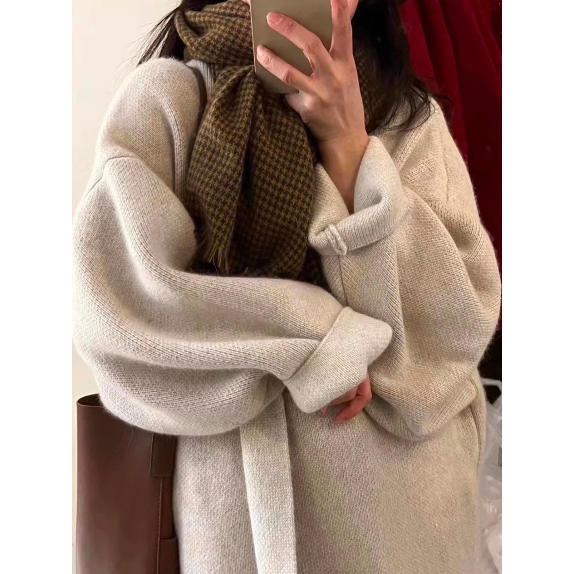 Knitted Cardigan- Plus Size Coat  Women Season Prestige