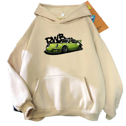 Initial D Loose Hoodie For Men