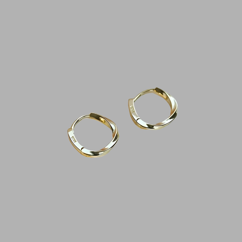 Signature Circular Hoop Earrings | 925 Sterling Silver