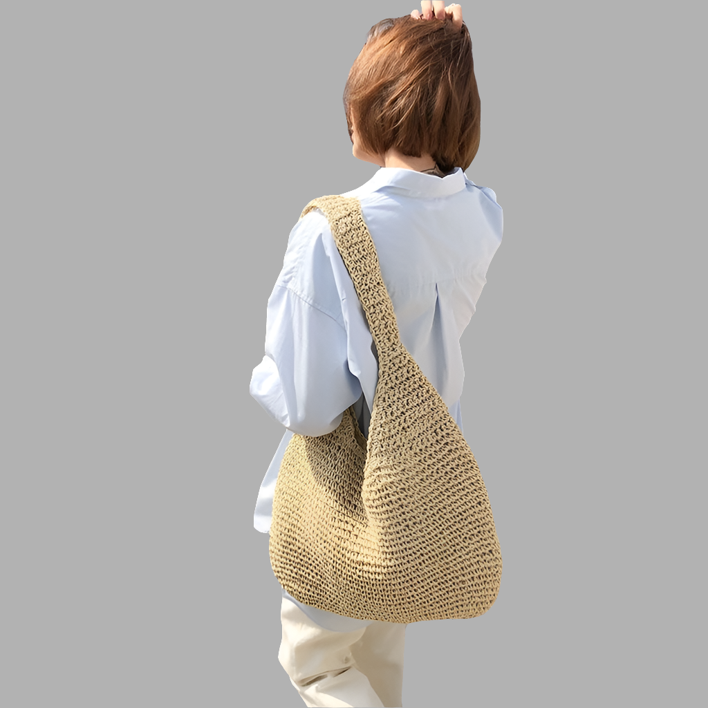 Holiday Straw Bag Shoulder Bag Simple Ladies