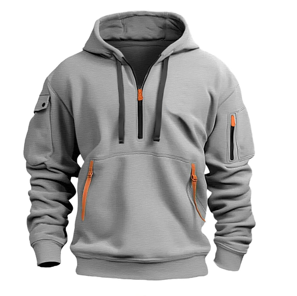 Dropped Shoulder Hooded Sweatshirt Men's Women's Plus Size Loose Pullover