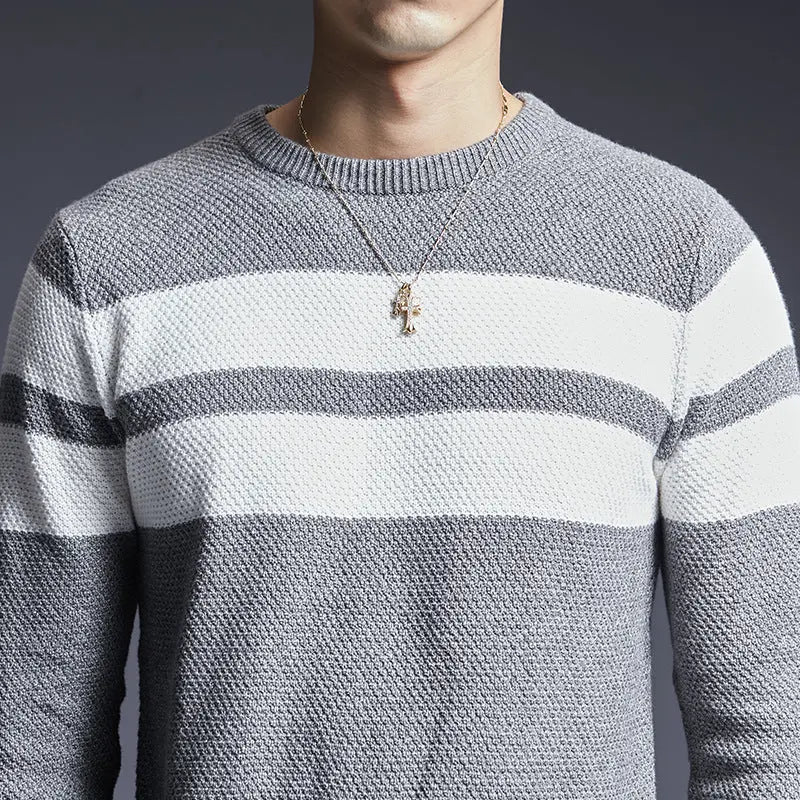 Match all Men's Striped Sweater - Season Prestige