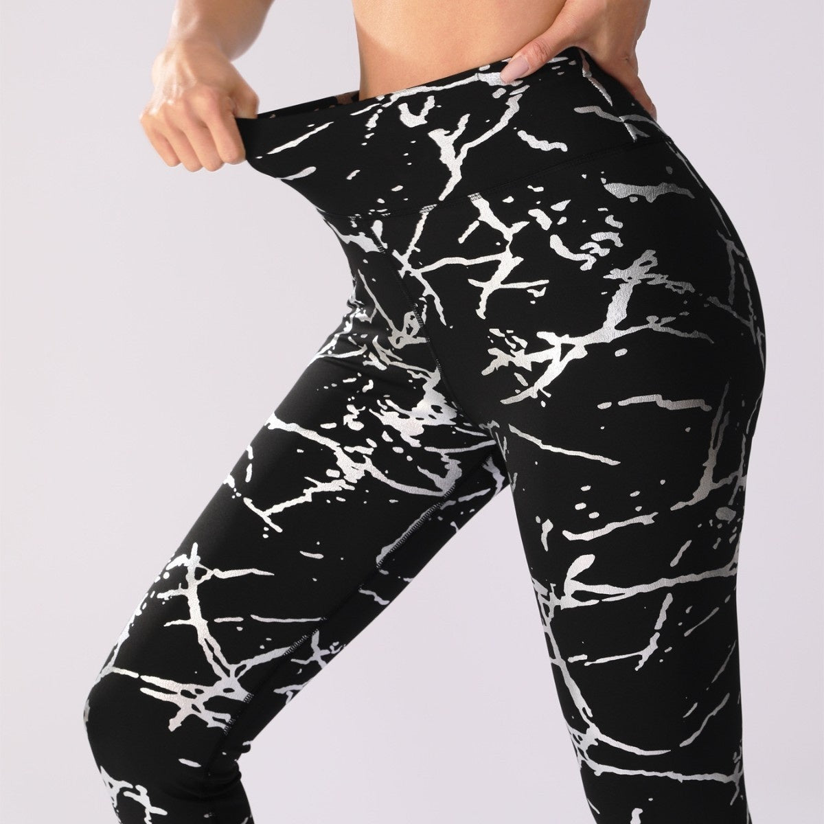 Bronzing Yoga Pants Women's High Waist Hip Lift Sun Protection