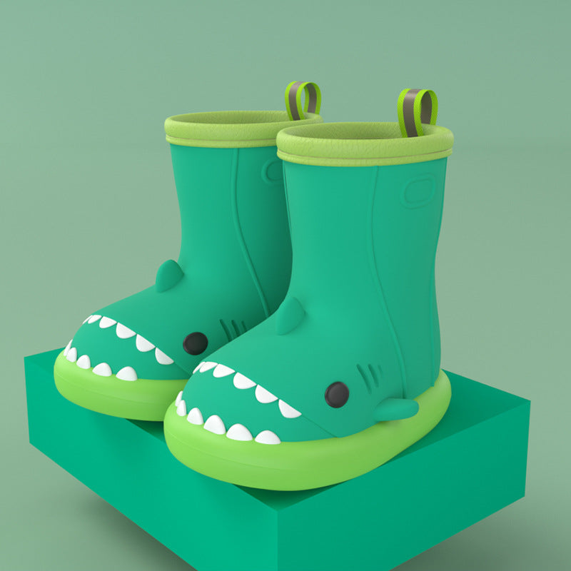 Kids Shark design Waterproof Safety Shoes Children rain boots Season Prestige