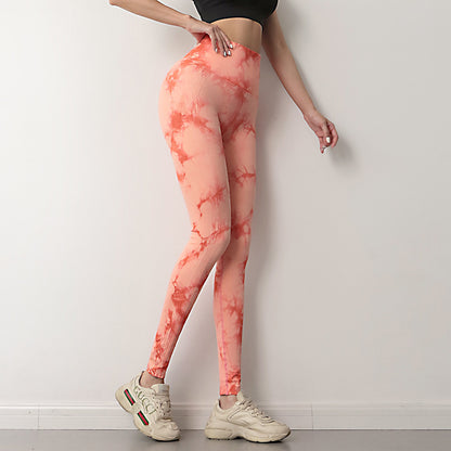 Women Gym Tie Dye Leggings Women Seamless Fitness Yoga Pants Season Prestige