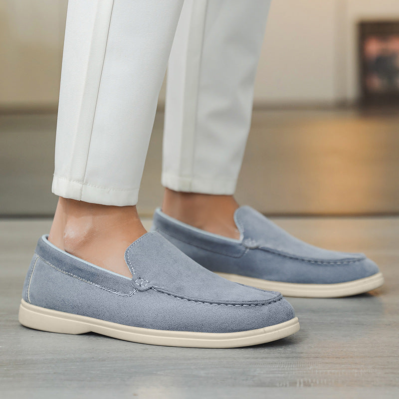 Men’s Signature Suede Patchwork Loafers