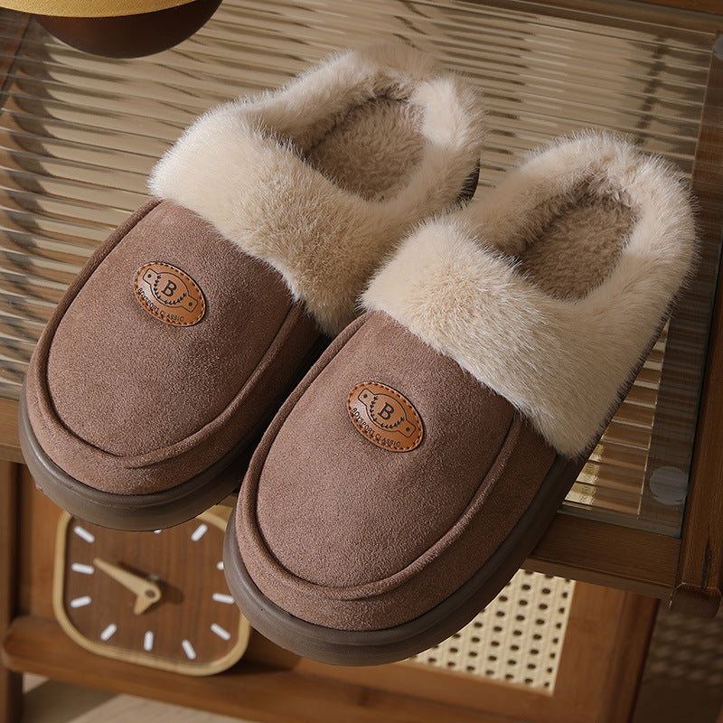 Seasonprestige Winter Plush Home Slippers For Men