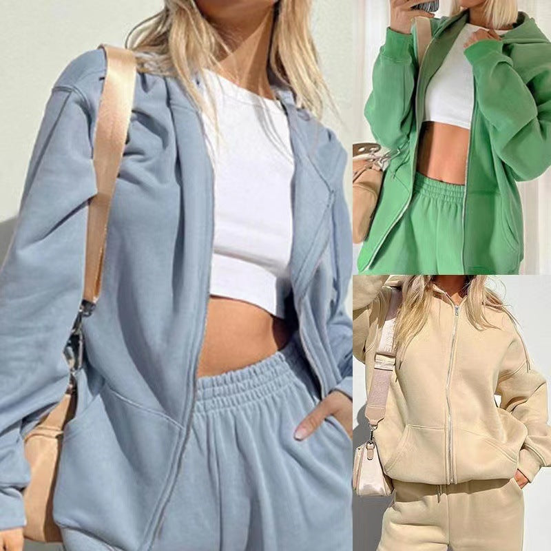 Women Loose Hooded Sportswear Jogger Pants Women's Suit Season Prestige
