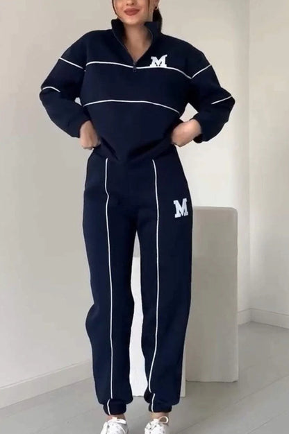 Seasonprestige Hoodless Pullover Sweatsuit Sets With Pockets Women