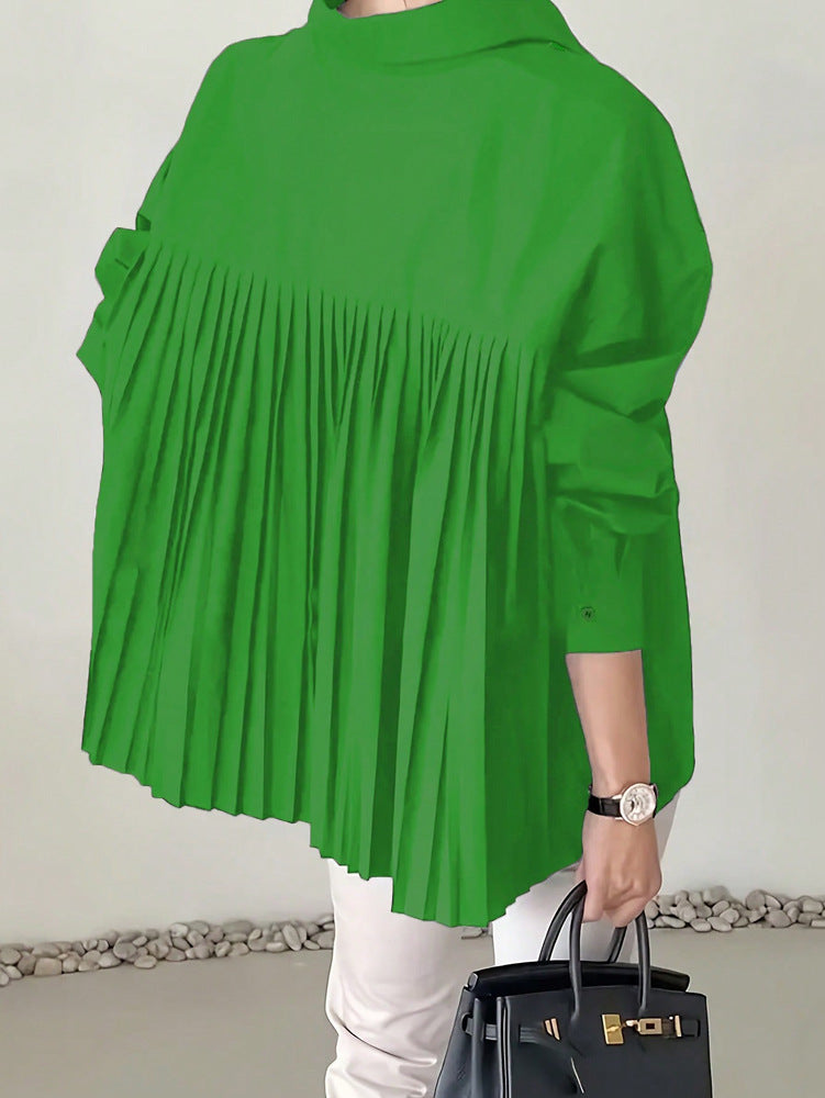 Prestige Niche Pleated Raglan Blouse
