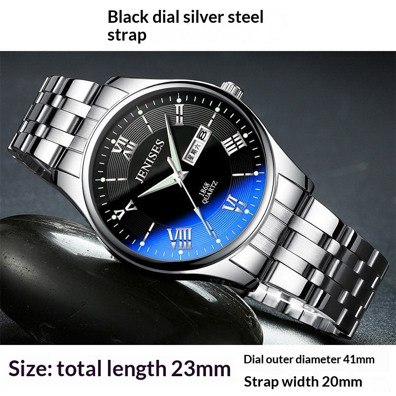 Men's Ultra-Thin Quartz Sports Watch | Luminous Waterproof Student Timepiec