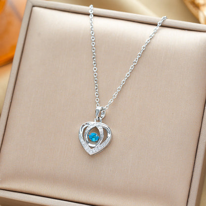 Heart-shaped Necklace For Valentine's Day Gift
