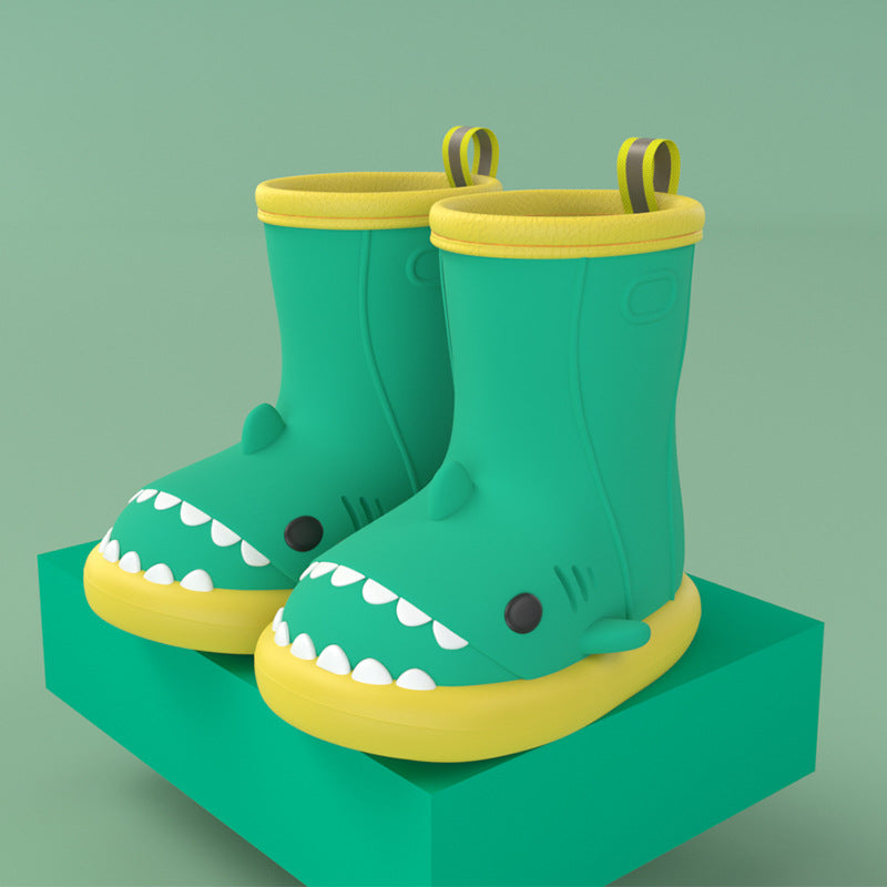 Kids Shark design Waterproof Safety Shoes Children rain boots Season Prestige