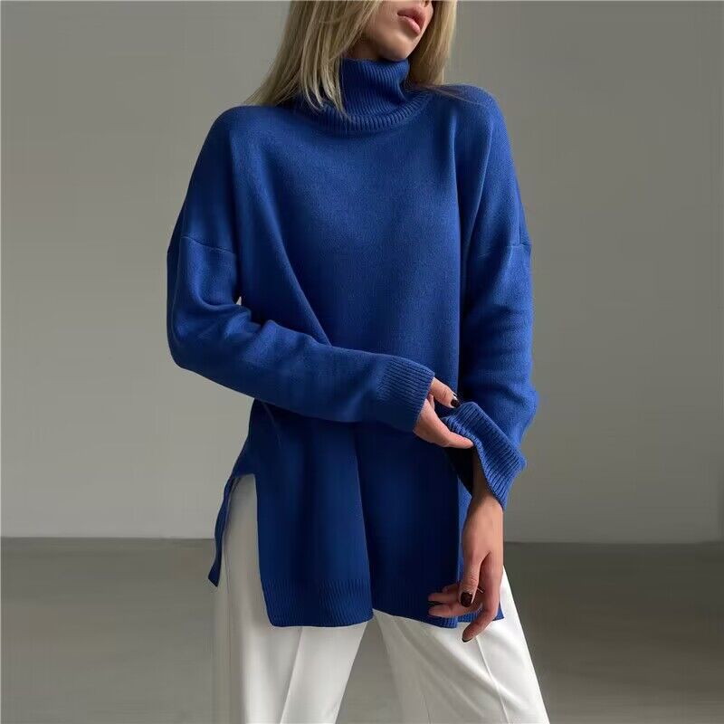 Women's Fashion Loose Turtleneck Sweater Season Prestige