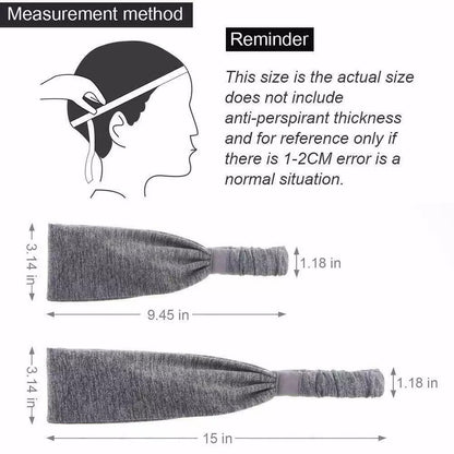 Sports Non-Slip  Headbands For Men & Women -5 Pack