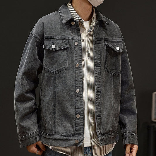 Seasonprestige Mens Warm Denim Jacket Coat