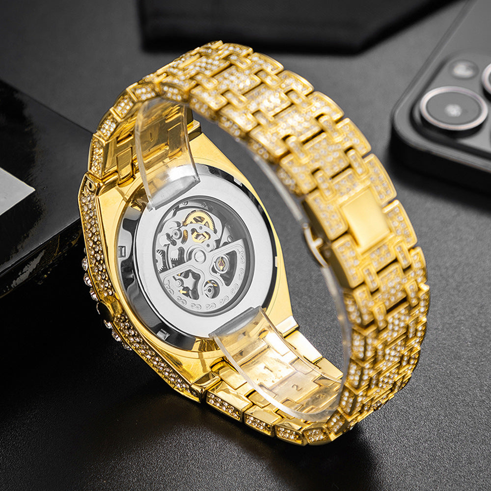 Men's Diamond Hip Hop Party Automatic Watch
