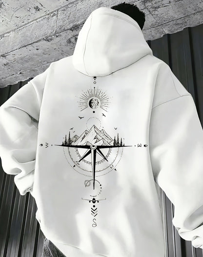 Mens Autumn And Winter  Casual Drawstring Hoodie