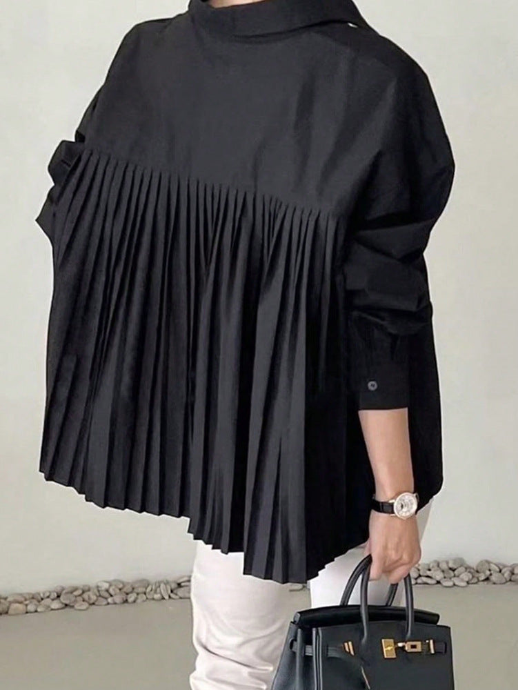 Prestige Niche Pleated Raglan Blouse