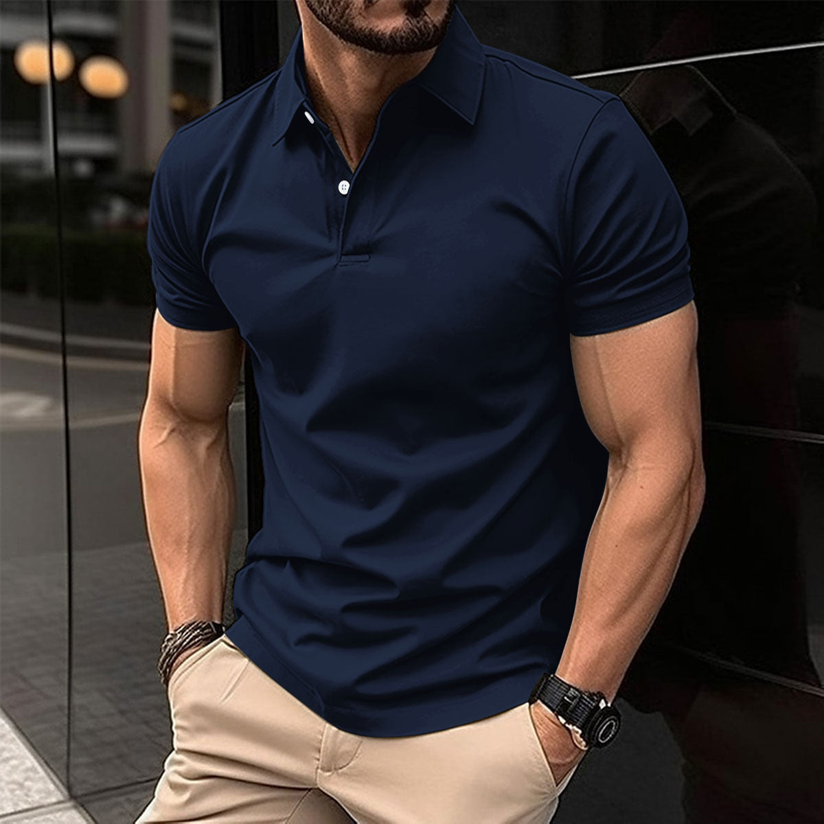 Summer Short Sleeve T-Shirt plus size Men's polo shirts