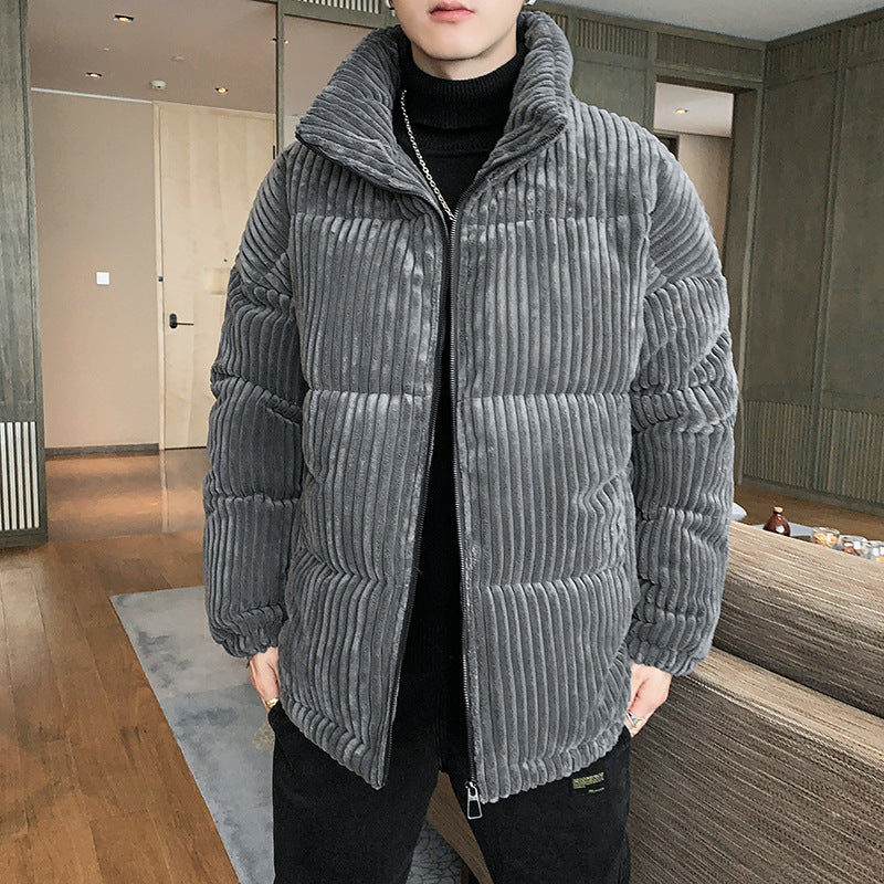 Mens Corduroy Padded Jacket  Winter Coat