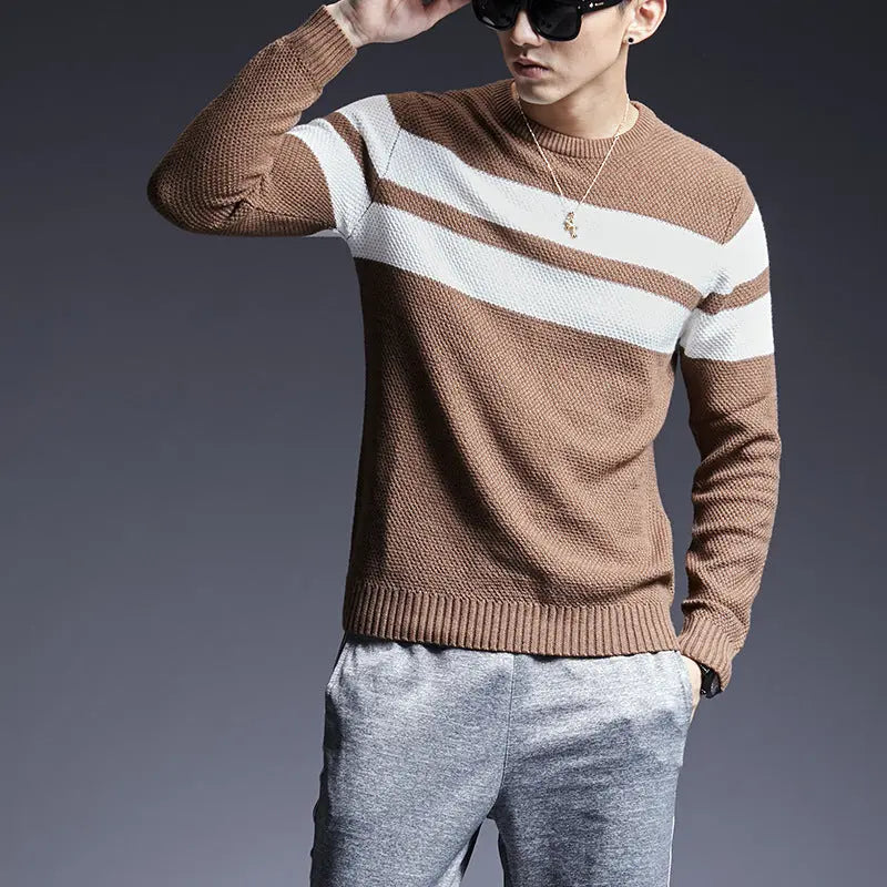 Match all Men's Striped Sweater - Season Prestige