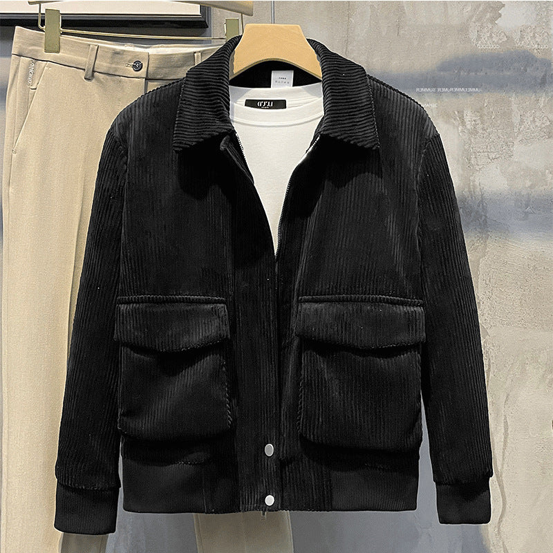 Mens Warm Corduroy Jacket Women's winter coat