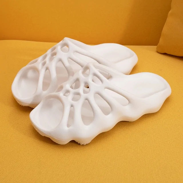 Cut Out Platform Slippers Women