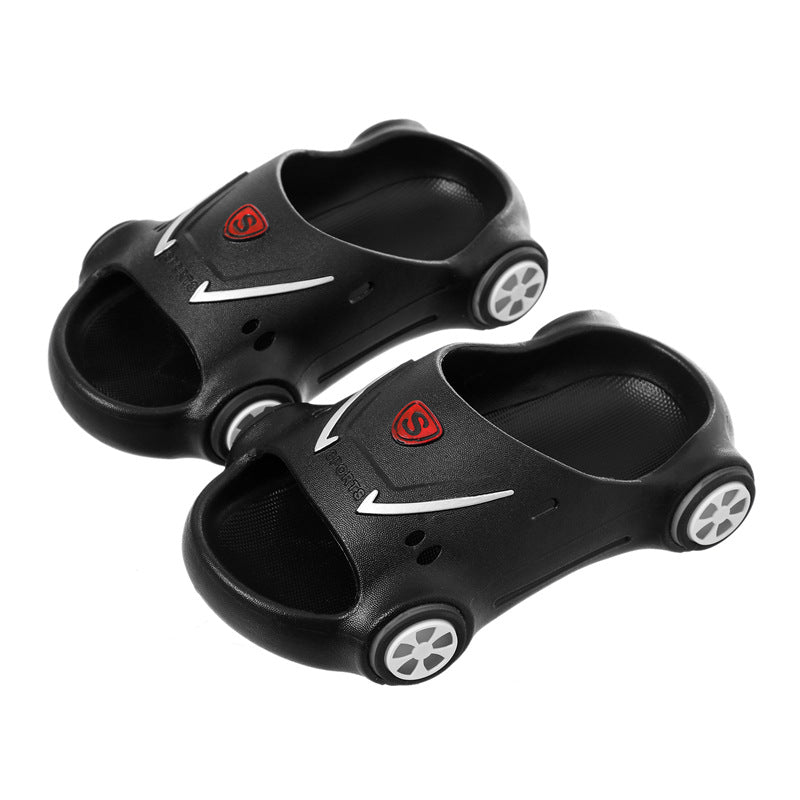 Kids Glowing Catoon Car Slippers Anti Slip Boys Girls Luminous Summer Beach Shoes Season Prestige