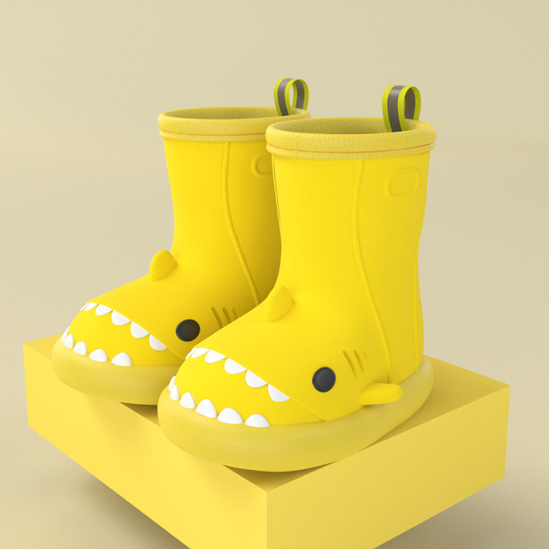 Kids Shark design Waterproof Safety Shoes Children rain boots Season Prestige