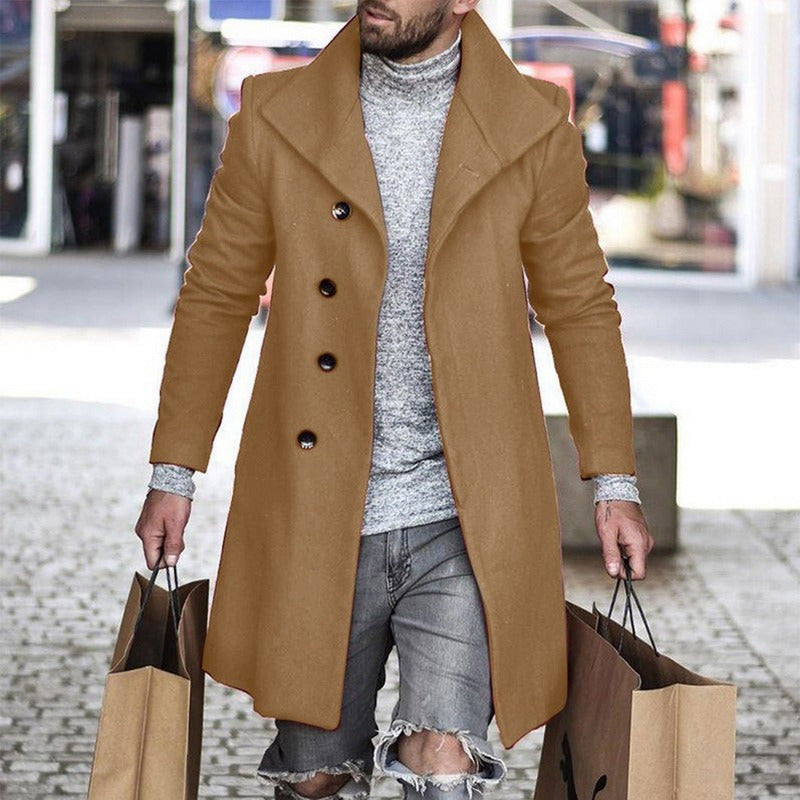 Mens Plaid Coat New Foreign Trade Wish Coat male commuter jacket