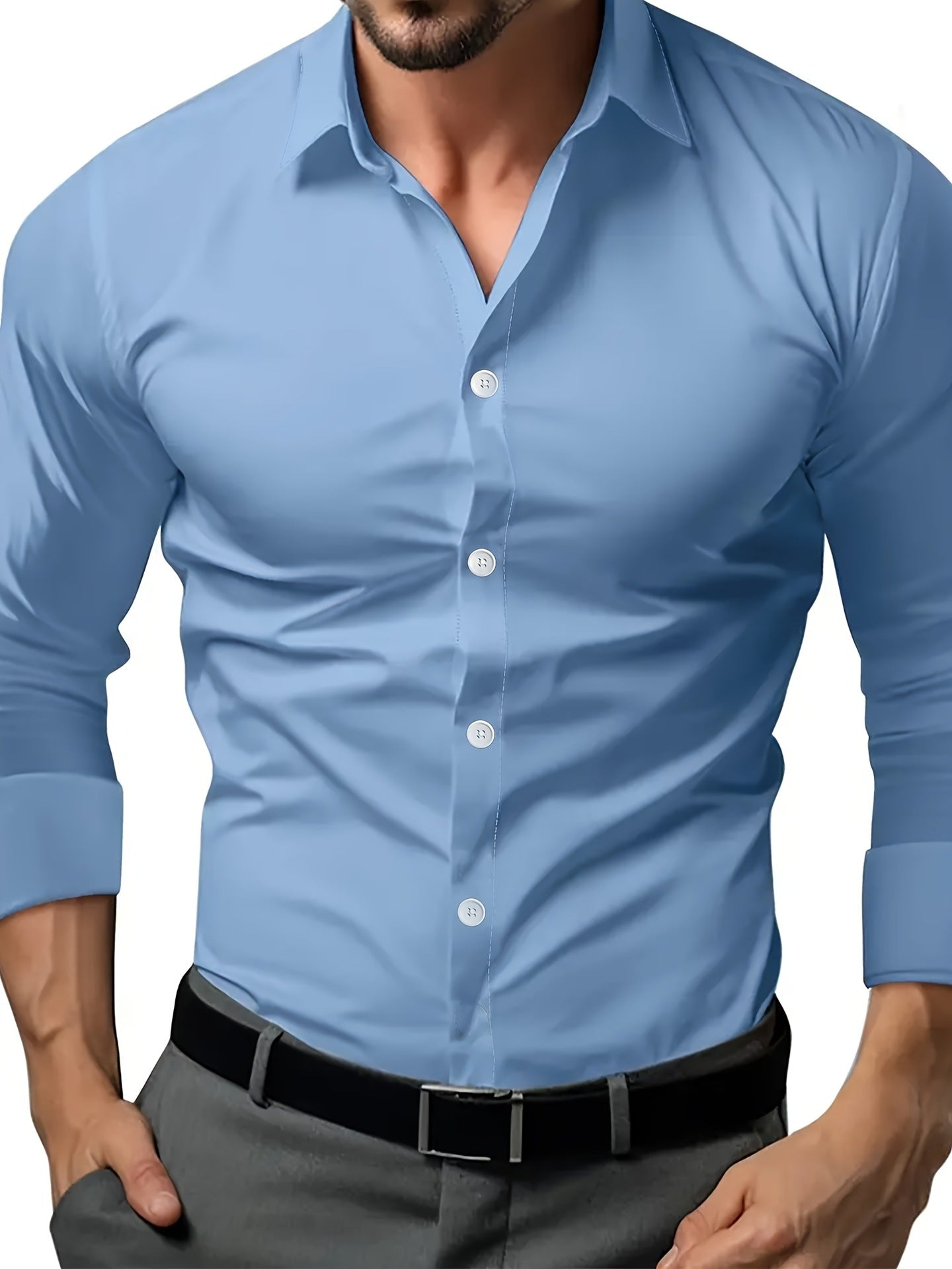 Men's Breeze Linen Long Sleeve Button-Down Shirt