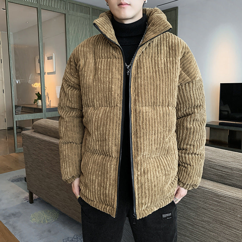 Mens Corduroy Padded Jacket  Winter Coat